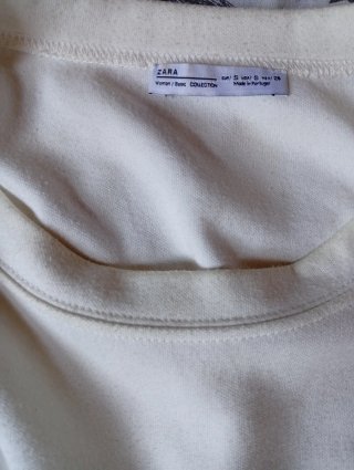 Sudadera Zara con mangas de pelo