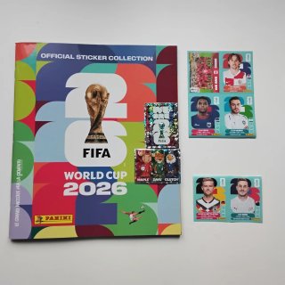 Álbum Panini Mundial 2026 + 8 Cromos