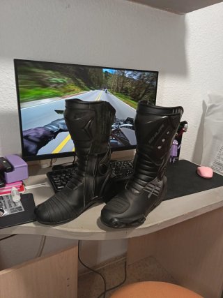 Botas de Moto Shua Negras