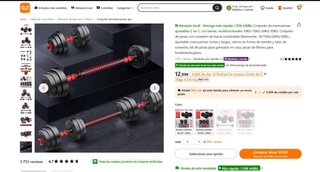 Mancuernas Ajustables 2 en 1