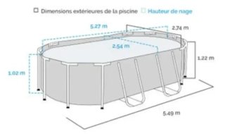 Piscina Bestway 56716 Power Steel 549x274x122 cm