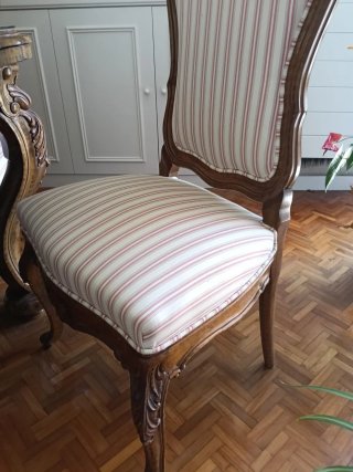Mesa comedor y 6 sillas años 40