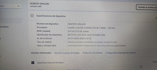 Portátil Dell Intel Core i5 8ª Gen 16GB RAM SSD