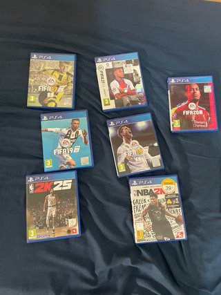 Lote 6 Juegos PS4: FIFA 17-21, NBA 2K25