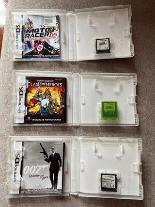 Nintendo DS Azul + 3 juegos + lápiz tactil