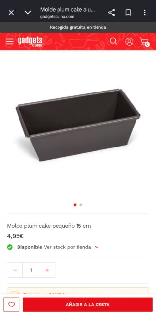 Molde Plum Cake 15cm (Patisse)