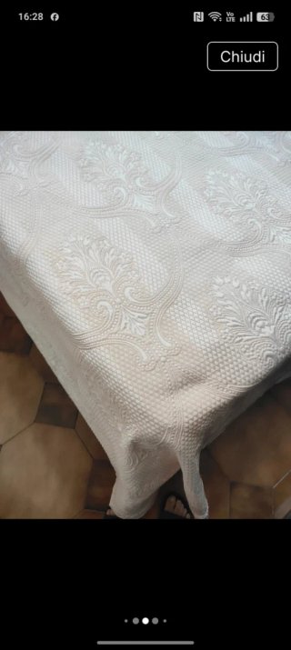 Copriletto matrimoniale Piquet cotone estivo