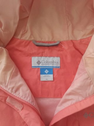 Chaqueta Columbia Rosa Impermeable