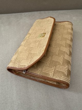 Pochette Lanvin Paris Vintage Beige Oro