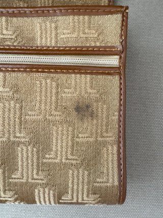 Pochette Lanvin Paris Vintage Beige Oro