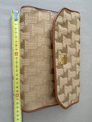 Pochette Lanvin Paris Vintage Beige Oro