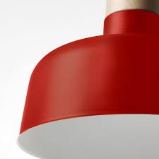 Lámpara colgante Ikea Bunkeflo Roja