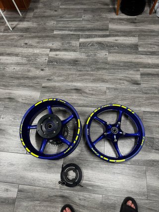 Llantas 17 tmax con galletas