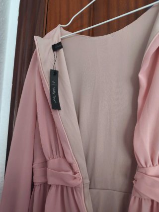 Vestido elegante rosa para ocasiones