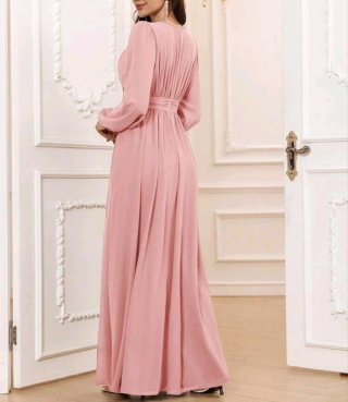 Vestido elegante rosa para ocasiones