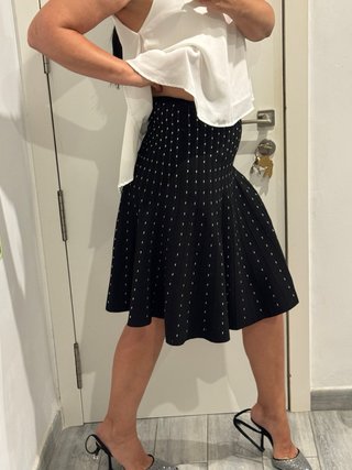 Falda Pinko Negra Talla M