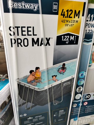 Piscina Desmontable Bestway 412 x 201 x 122 mármol