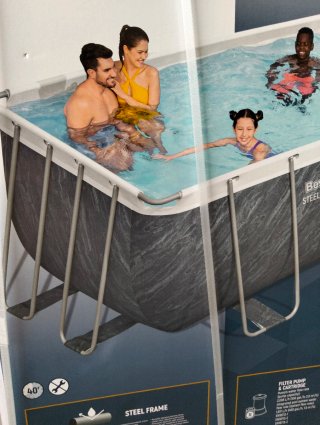 Piscina Desmontable Bestway 412 x 201 x 122 mármol