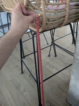 4 Sillas Ratán Boho/Nórdicas con Cojines