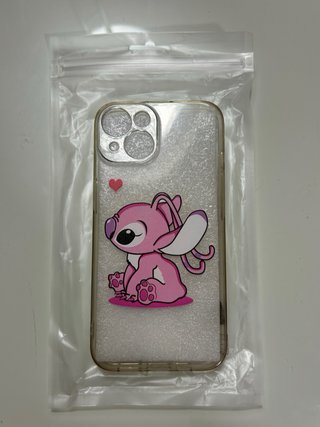 Funda IPhone 14 Stitch rosa Disney Negociable