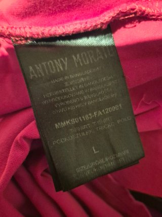 Camiseta Antony Morato Roja L 7 euros