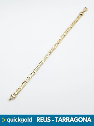 035-421 PULSERA ORO  18K CALABROTE  22 CM