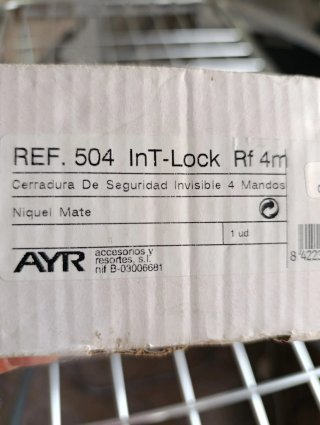 Cerradura Invisible AYR int-Lock Alta Seguridad