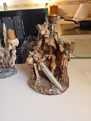 Figuras resina calaveras y grim reaper