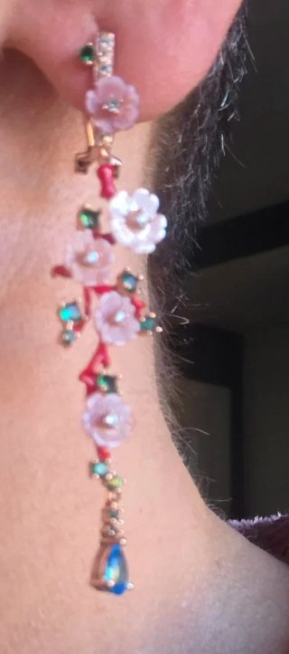 Pendientes fondo marino diseño autor