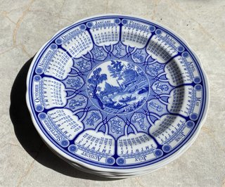 Platos Calendario Inglaterra - 4 piezas