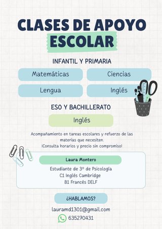 Clases de Apoyo Escolar