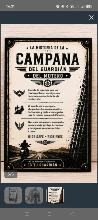 Campana del guardián motero