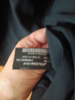 Camisa Zara Slim Fit XL Negra