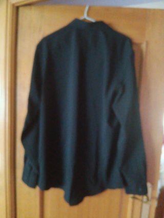 Camisa Zara Slim Fit XL Negra