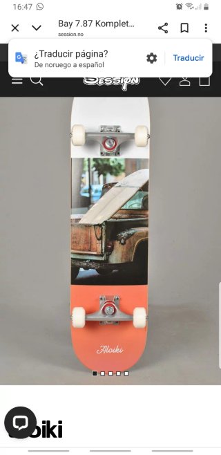 Skate Aloiki con diseño de camioneta