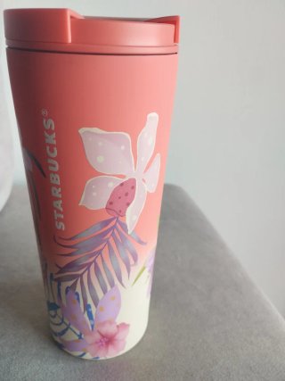 Termo Starbucks Hot House Peach Floral 443ml NUEVO
