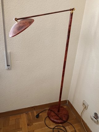 Lámpara de salón madera y metal