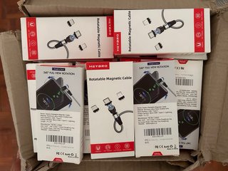 Cable Magnético HEYBRO USB C, Micro USB, Lightning
