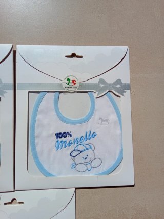 Set 3 bavaglini neonato MIO PICCOLO