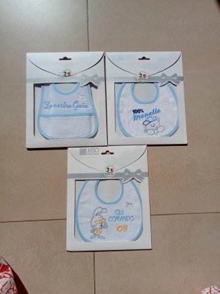 Set 3 bavaglini neonato MIO PICCOLO