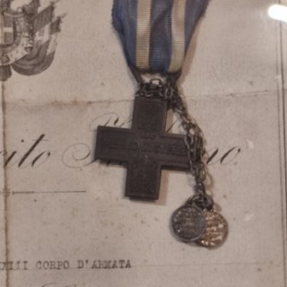 Attestato Croce Merito di Guerra
