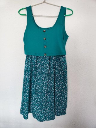 Vestido corto estampado floral