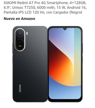 Xiaomi Redmi A7 Pro 4+128GB Negro