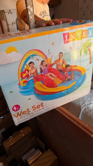 Piscina hinchable Intex infantil con tobogán