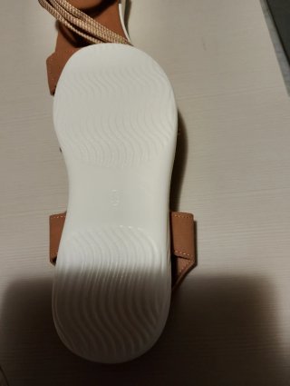 Sandali donna beige/marroni con fasce intrecciate