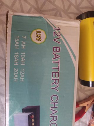 Cargador Batería moto 12V