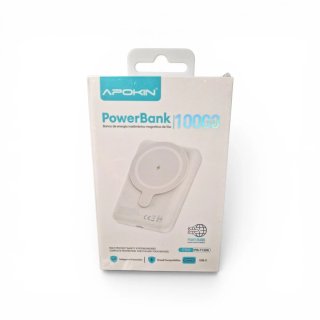PowerBank Apokin 10000mAh Blanco Magnético 15W
