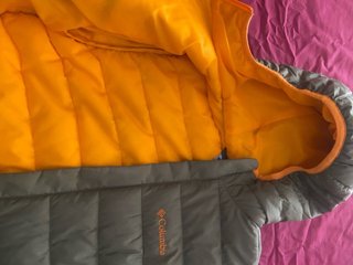 Chaqueta Columbia Niño Talla L Gris Naranja