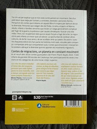 Libro Contes de migracions - Premi Pilarín Bayés