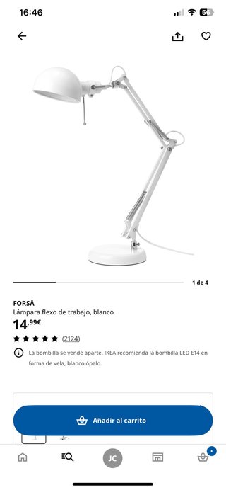 Escritorio IKEA con Lámpara